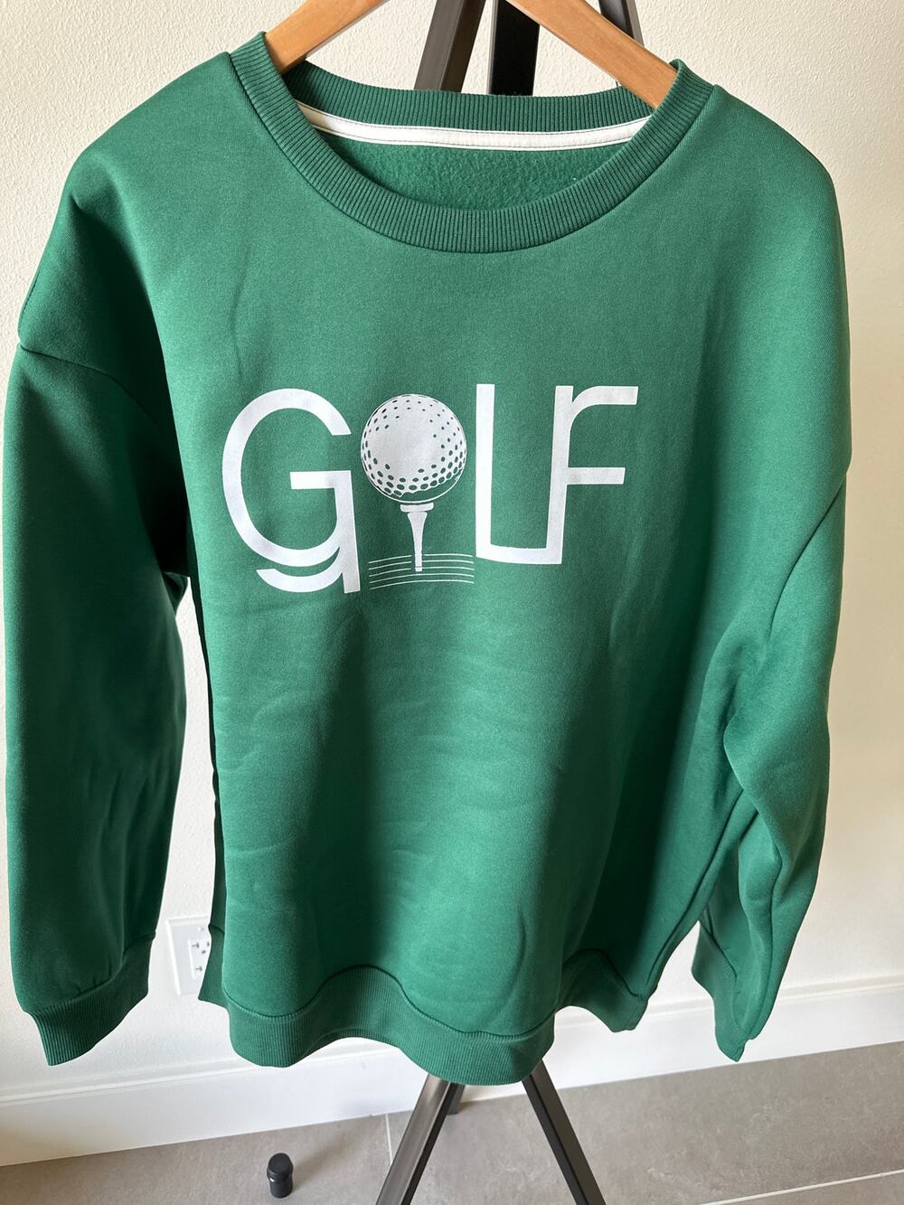 Curvy Plus XXL Green Golf Ball Sweatshirt New - Never Worn